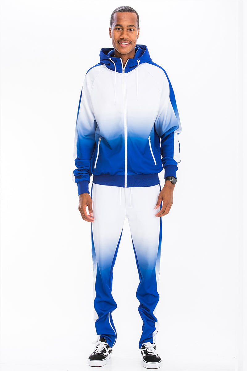 Ombre Hooded Workout Suit