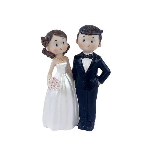 Cake Toppers Dolls Bride and Groom Figurines Funny Wedding Cake