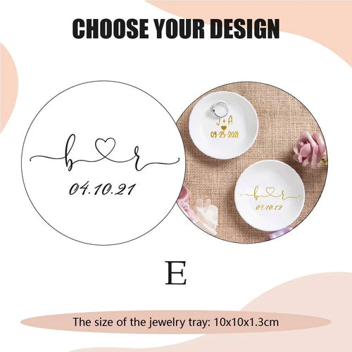 Jewelry Dish Personalized Engagement Gift Ring Dish Wedding Ring