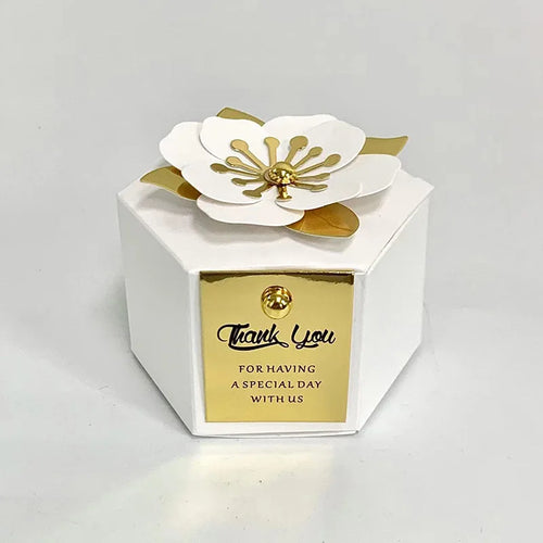 10Pcs New Creative European Candy Box Wedding Gift Flower Favor Box