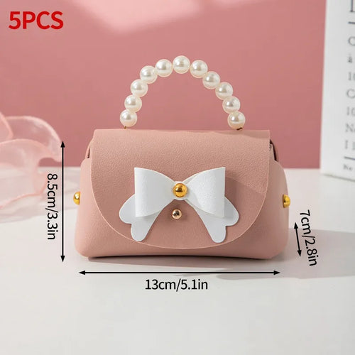 5 or 10pcs Faux Leather Wedding Gifts Mini Bag for Guest Souvenirs