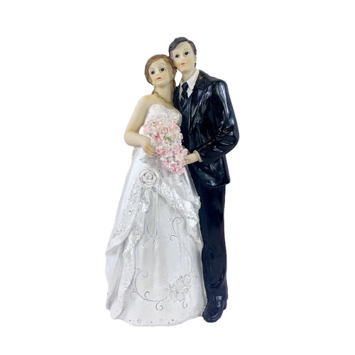 Cake Toppers Dolls Bride and Groom Figurines Funny Wedding Cake