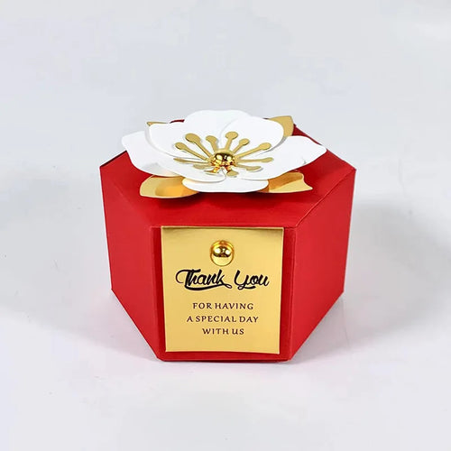 10Pcs New Creative European Candy Box Wedding Gift Flower Favor Box