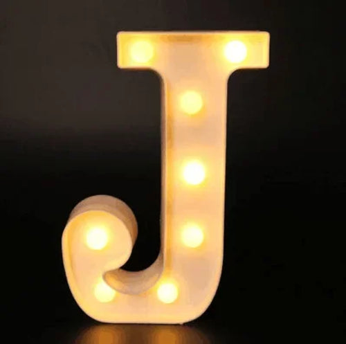 Alphabet Letter LED Lights Luminous Number Lamp Decor