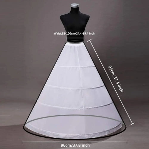 Petticoat Crinoline Slips Hoop Skirt Vintage Underskirt for Gown