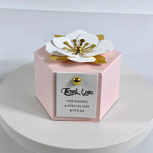 10Pcs New Creative European Candy Box Wedding Gift Flower Favor Box