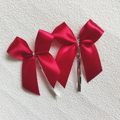 50 pieces 6cm Satin Ribbon Bows For Crafts Gift Knot Packaging Party