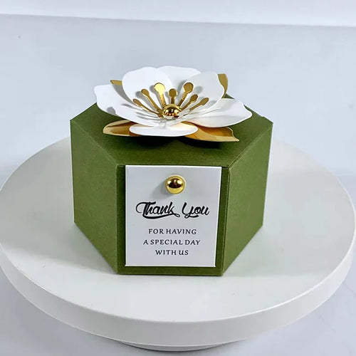 10Pcs New Creative European Candy Box Wedding Gift Flower Favor Box