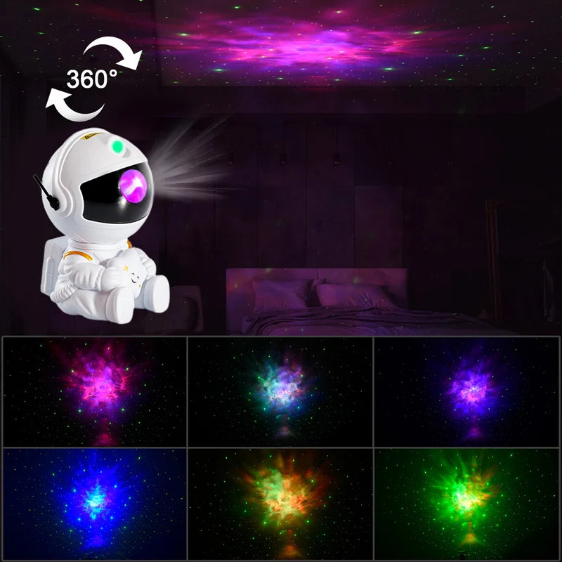 Galaxy Star Astronaut Projector LED Night Light Starry Sky