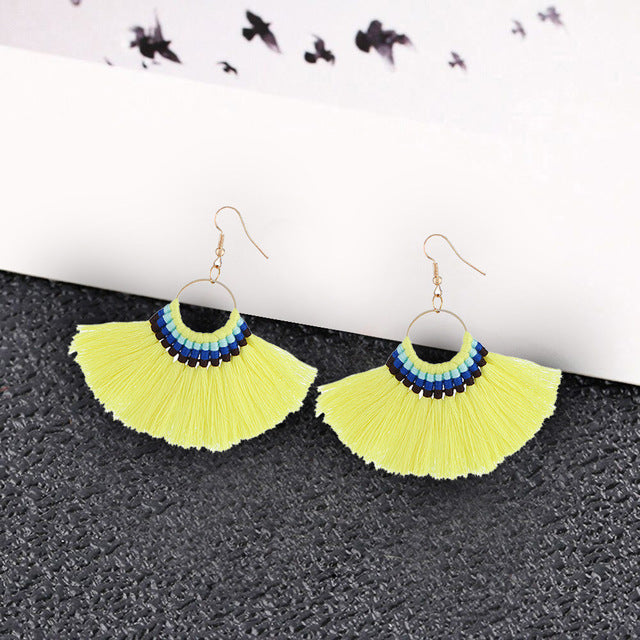 Women's Long Tassels Pendant Earrings