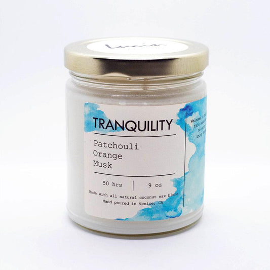 Tranquility Candle - Orange, Patchouli, and Musk Scent