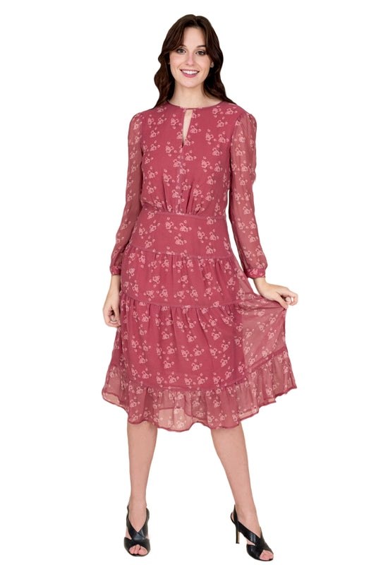 Women's Floral Fit and Flare Dress