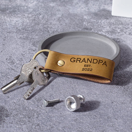 Gift For Grandpa, Grandpa Keychain, New Grandpa Gifts