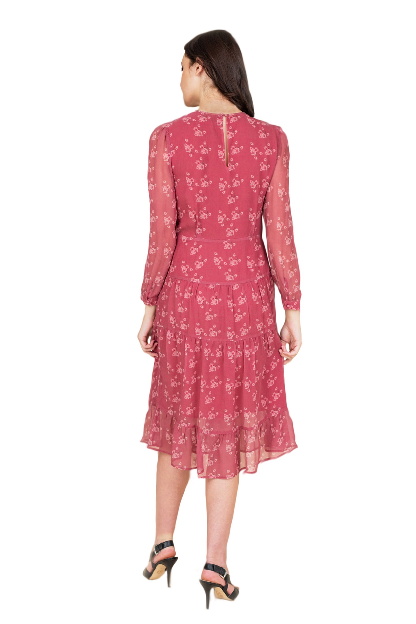 Women's Floral Fit and Flare Dress