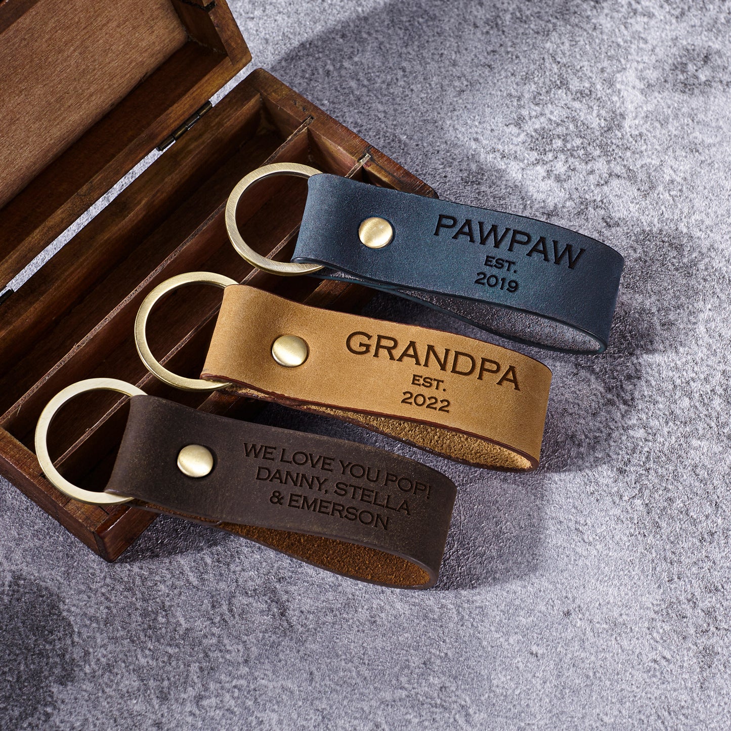 Gift For Grandpa, Grandpa Keychain, New Grandpa Gifts