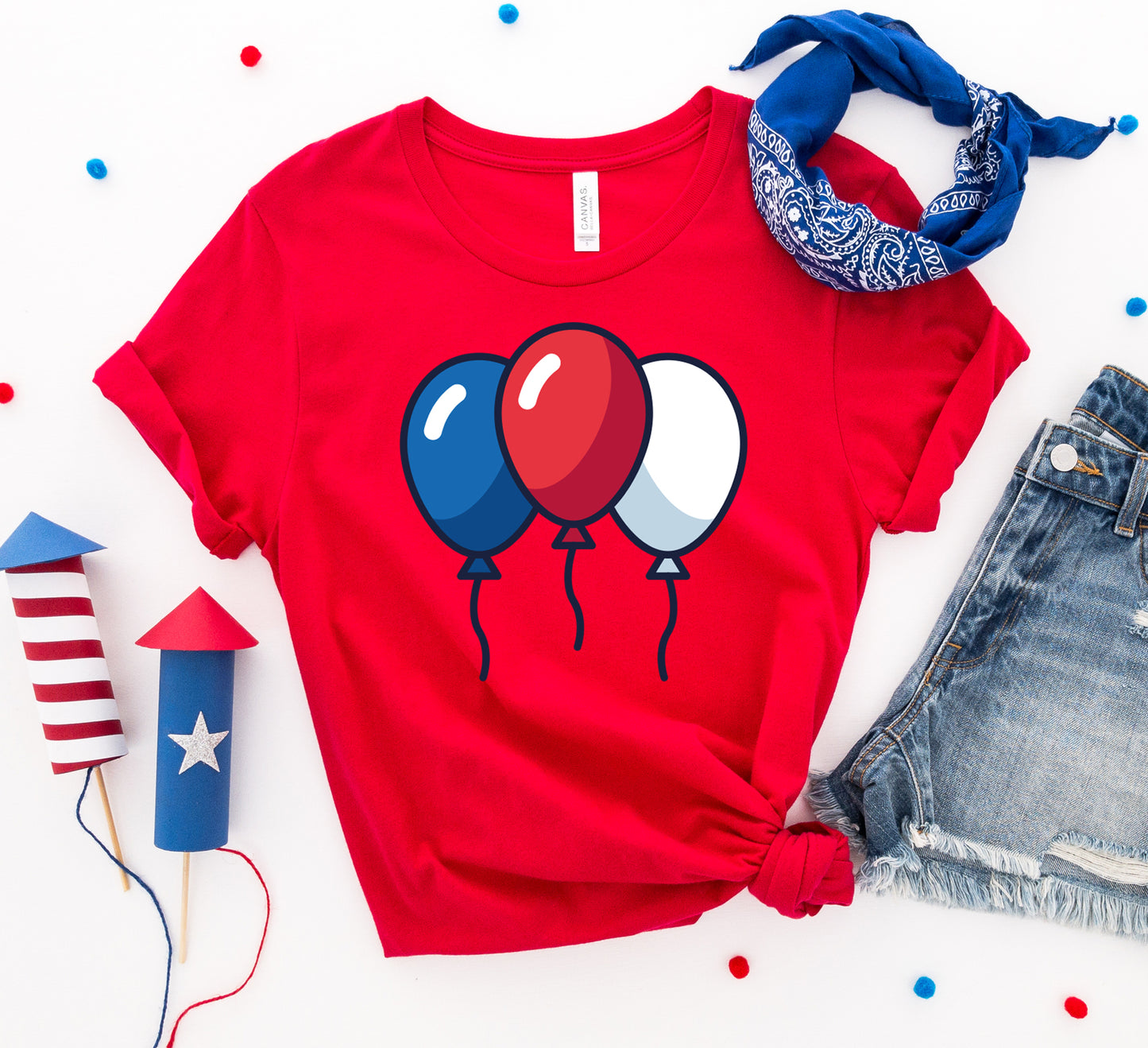 4th of July Balloons T-shirt