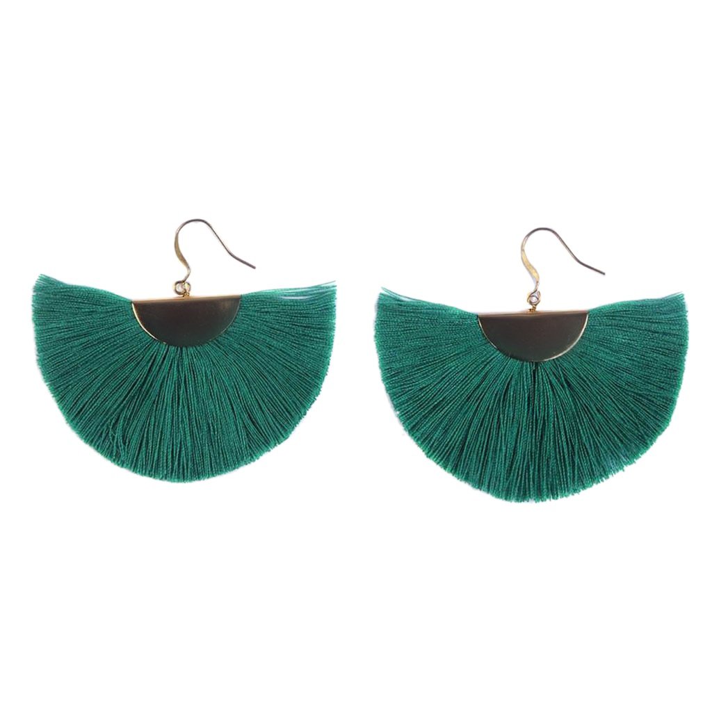 Half Moon Fan Earrings