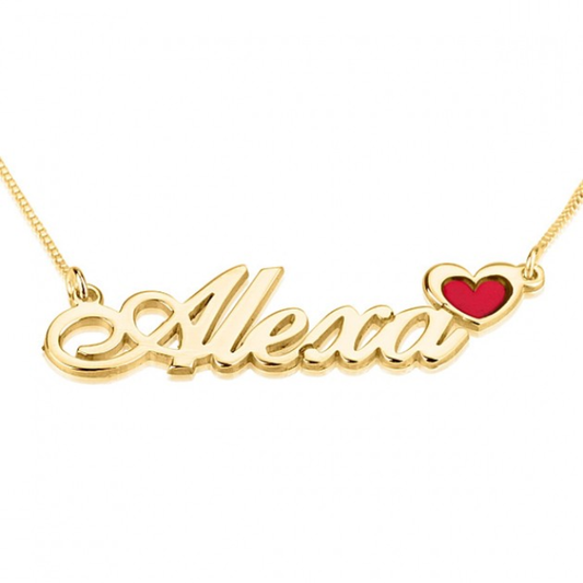 Name Necklace with Coloured Symbols