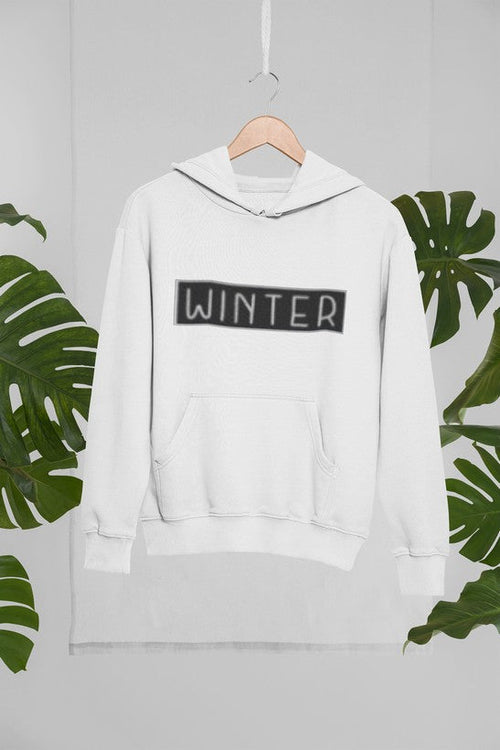 Winter Hoodie White or Heather Pink