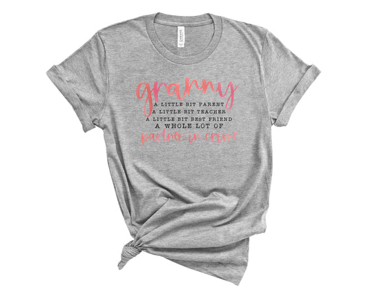 Pink Granny  Partner- Graphic Tee