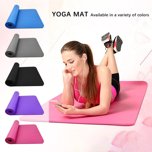 Thickened Lengthened Non-Slip NBR Yoga Fitness Mat