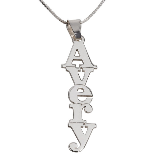 Vertical Name Necklace