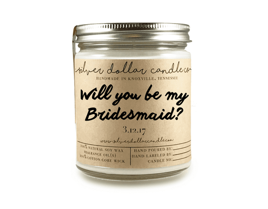 Bridal Party Proposals Candle - Personalized/Custom Candle