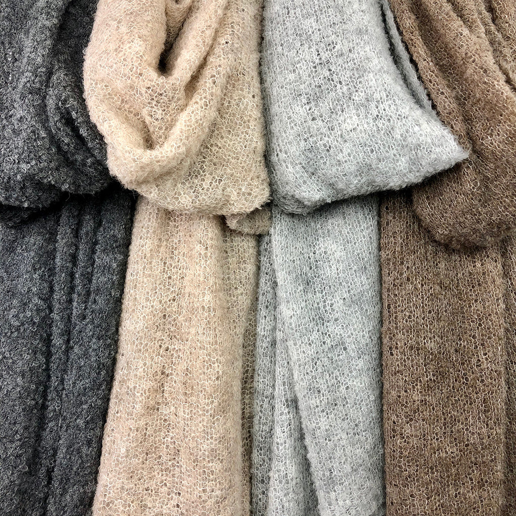 Gray Ultra Plush Alpaca Scarf