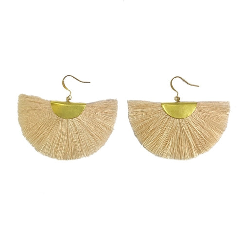 Half Moon Fan Earrings