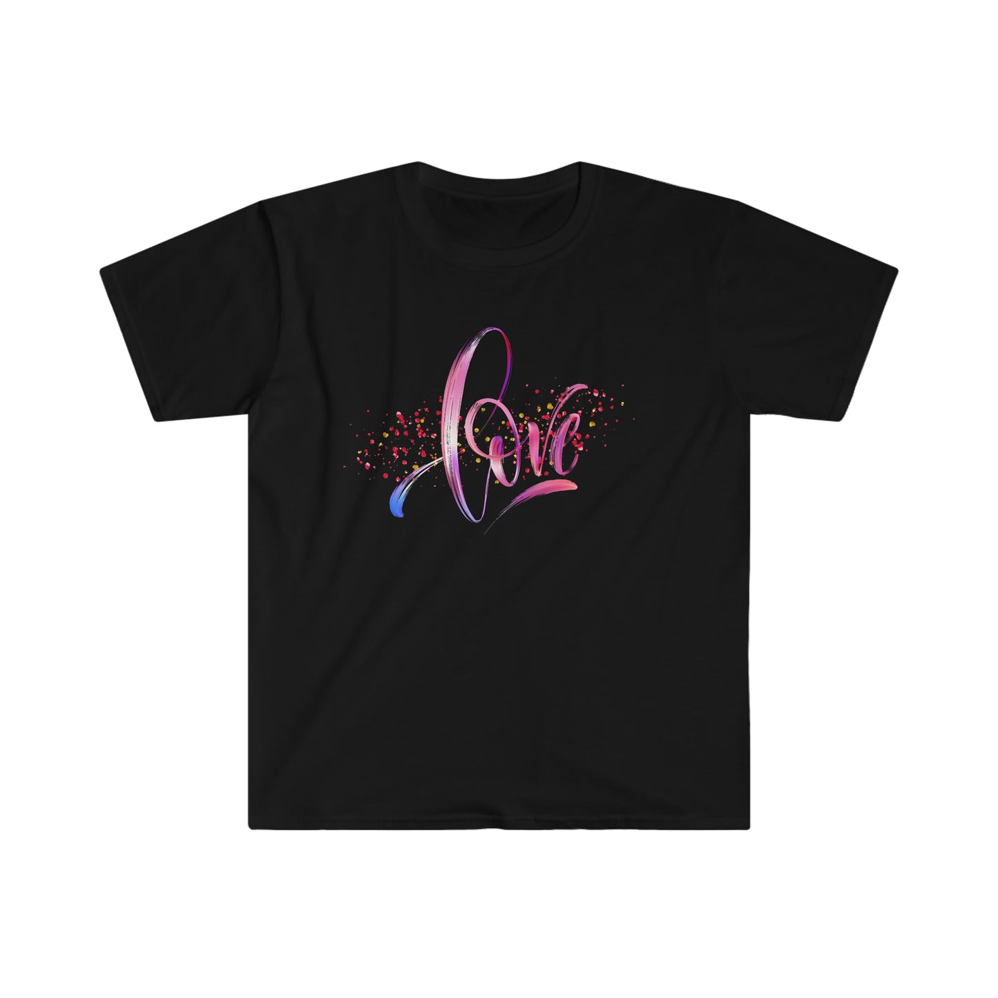 LOVE Splatter Unisex Softstyle T-Shirt