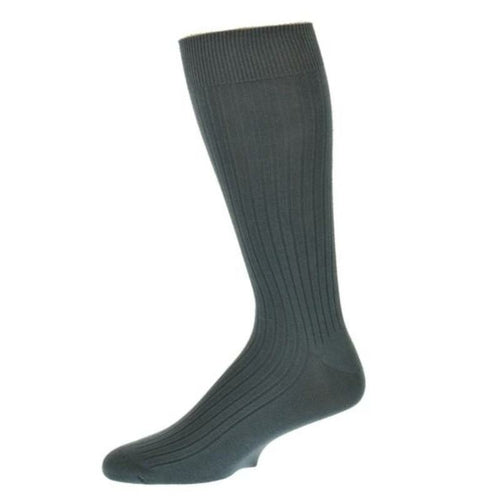 Classic Fine Ribbed Combed Cotton Summer Crew Socks