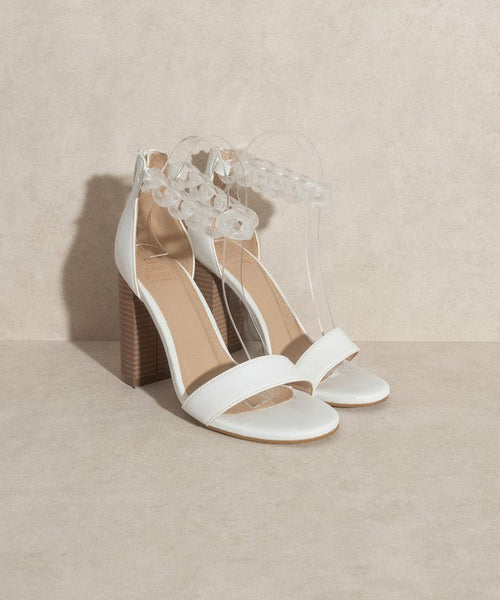 Josie Ankle Chain Wedding Heels -