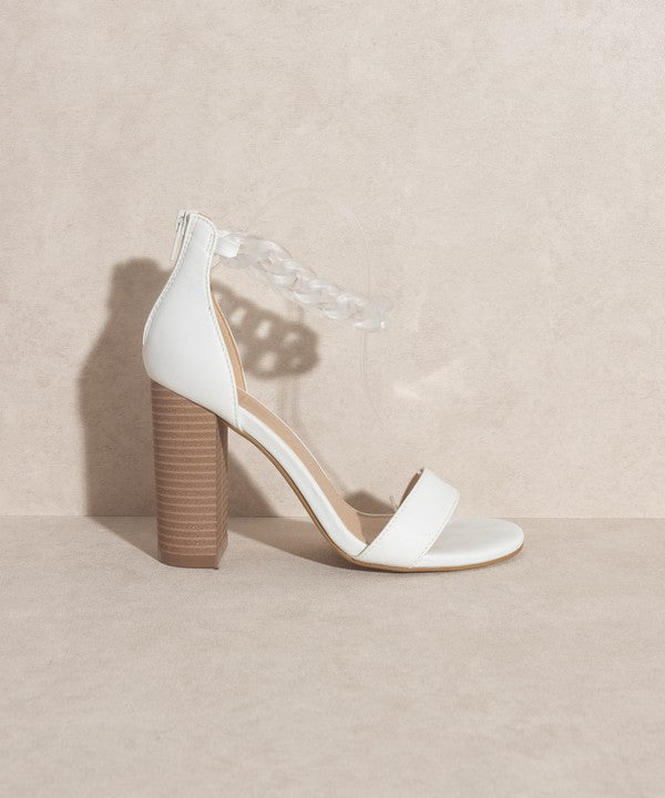 Josie Ankle Chain Wedding Heels -