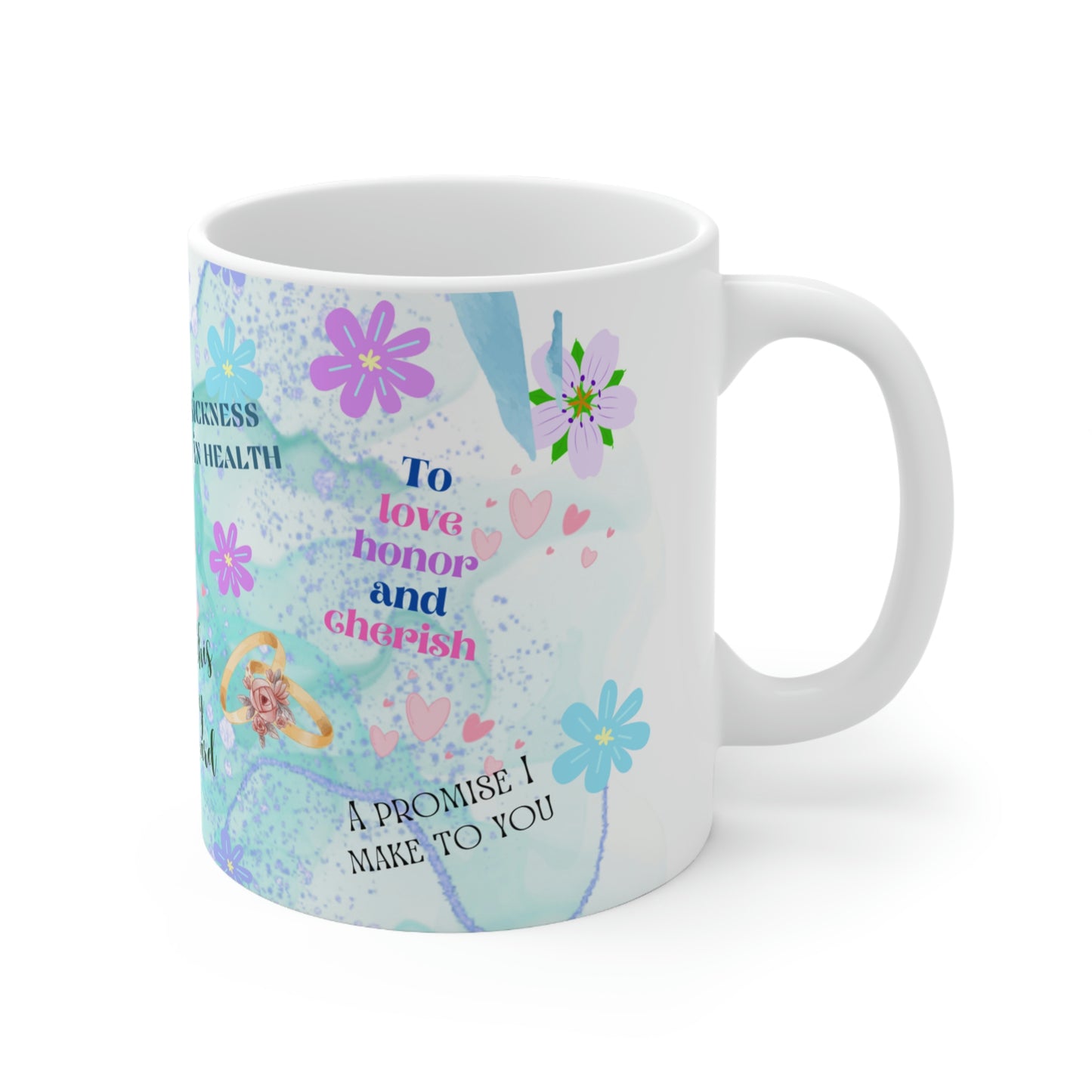 Wedding Vow Ceramic Mug 11oz