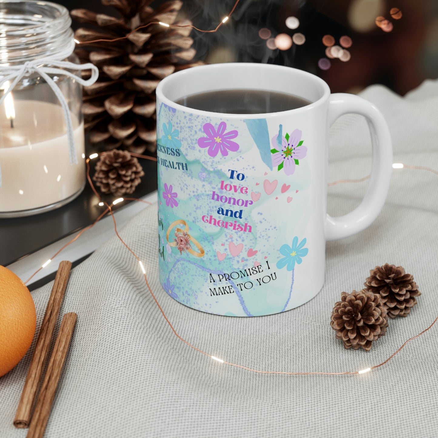 Wedding Vow Ceramic Mug 11oz