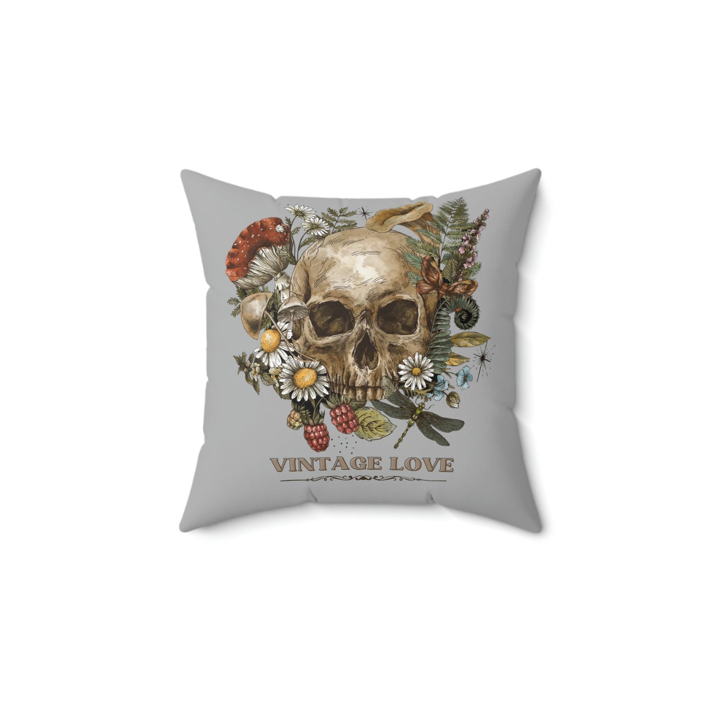 VINTAGE LOVE Polyester Square Pillow