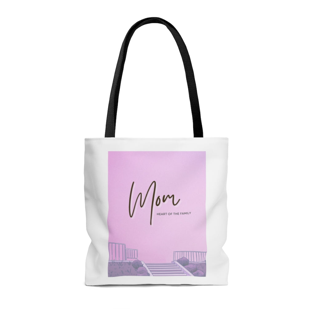 'Mom is The Heart of the Family' Shopper Tote Bag Medium