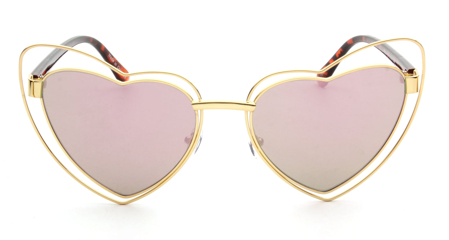 Brielle Heart Shaped Sunglasses