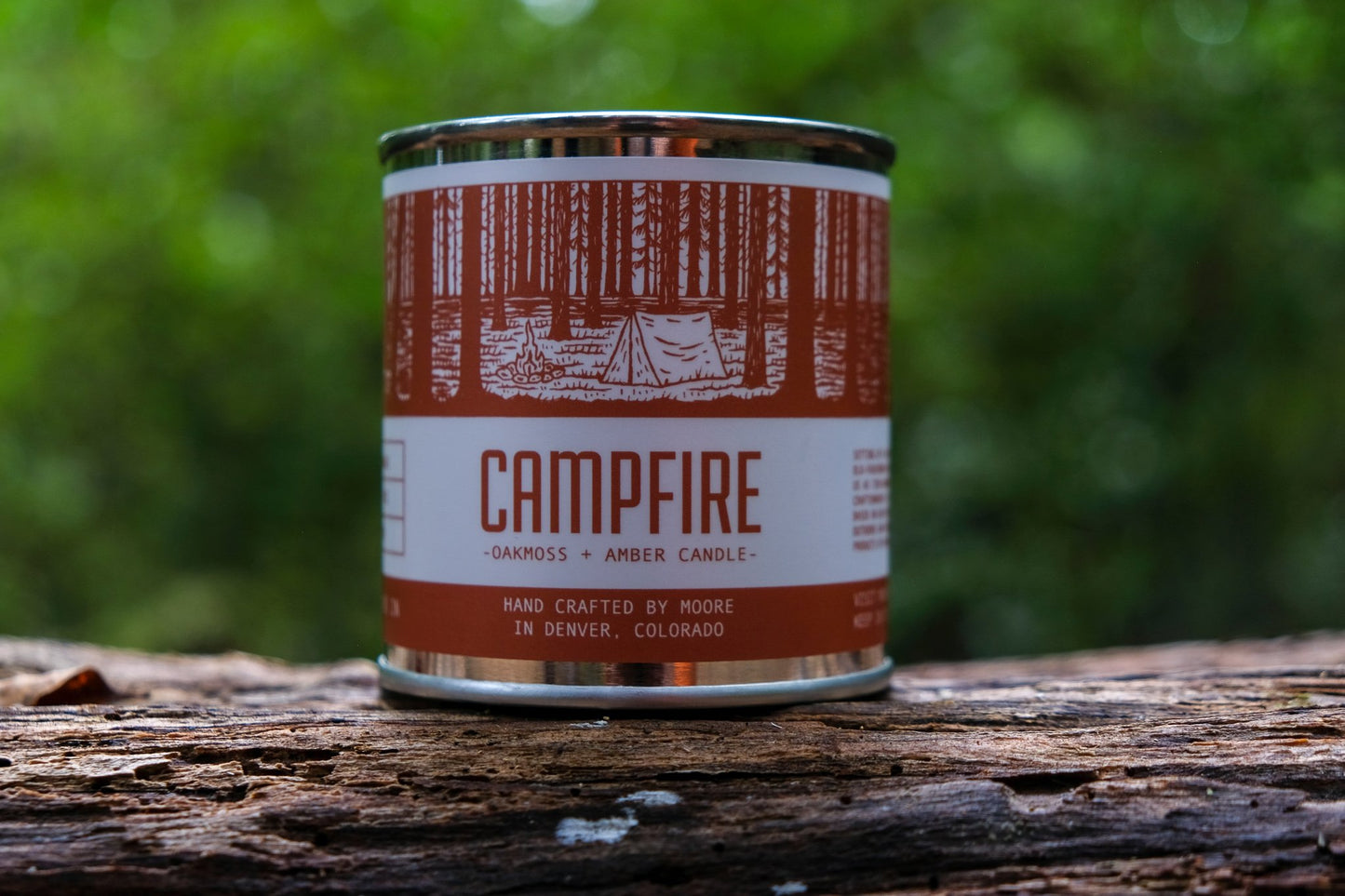 Campfire Candle -citrusy, subtly smoky, pine scent.