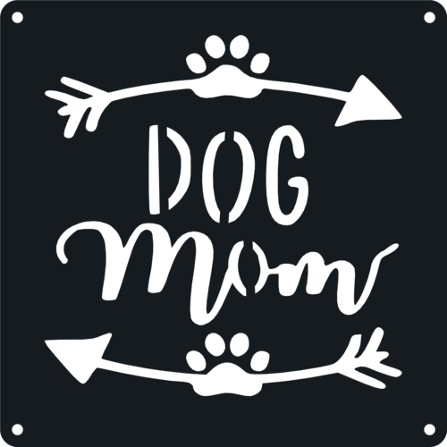 Dog Mom - Metal Wall Art