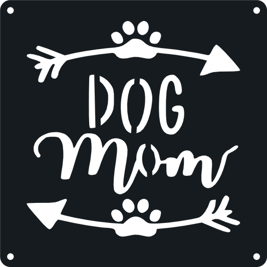 Dog Mom - Metal Wall Art