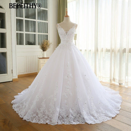 Gorgeous Ball Gown With Lace Vestido De Novia Princesa