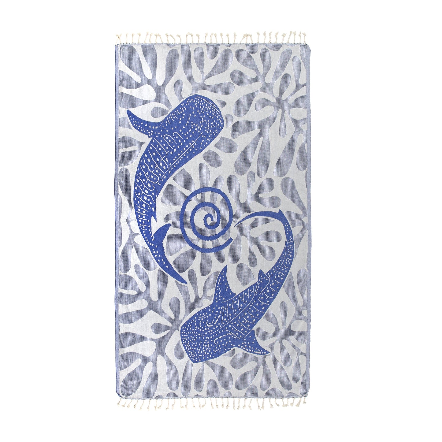 Blue Whale Pure Cotton Throw Beach Towel