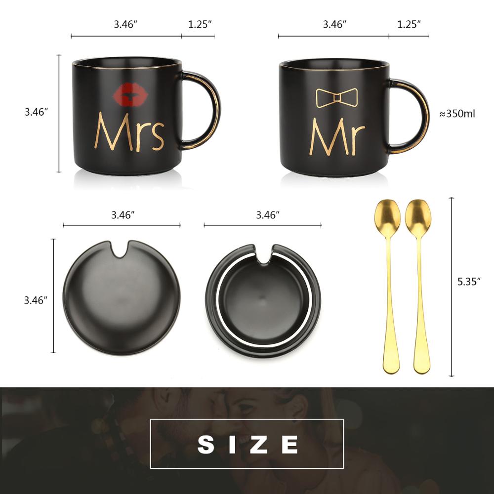 Mr. Mrs. Wedding Couple Coffee Mugs