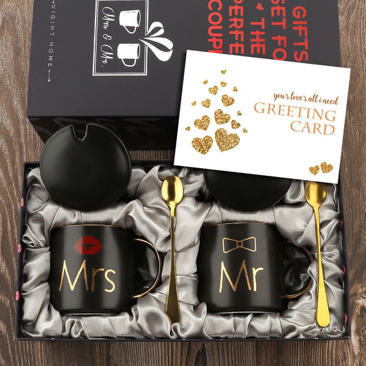 Mr. Mrs. Wedding Couple Coffee Mugs