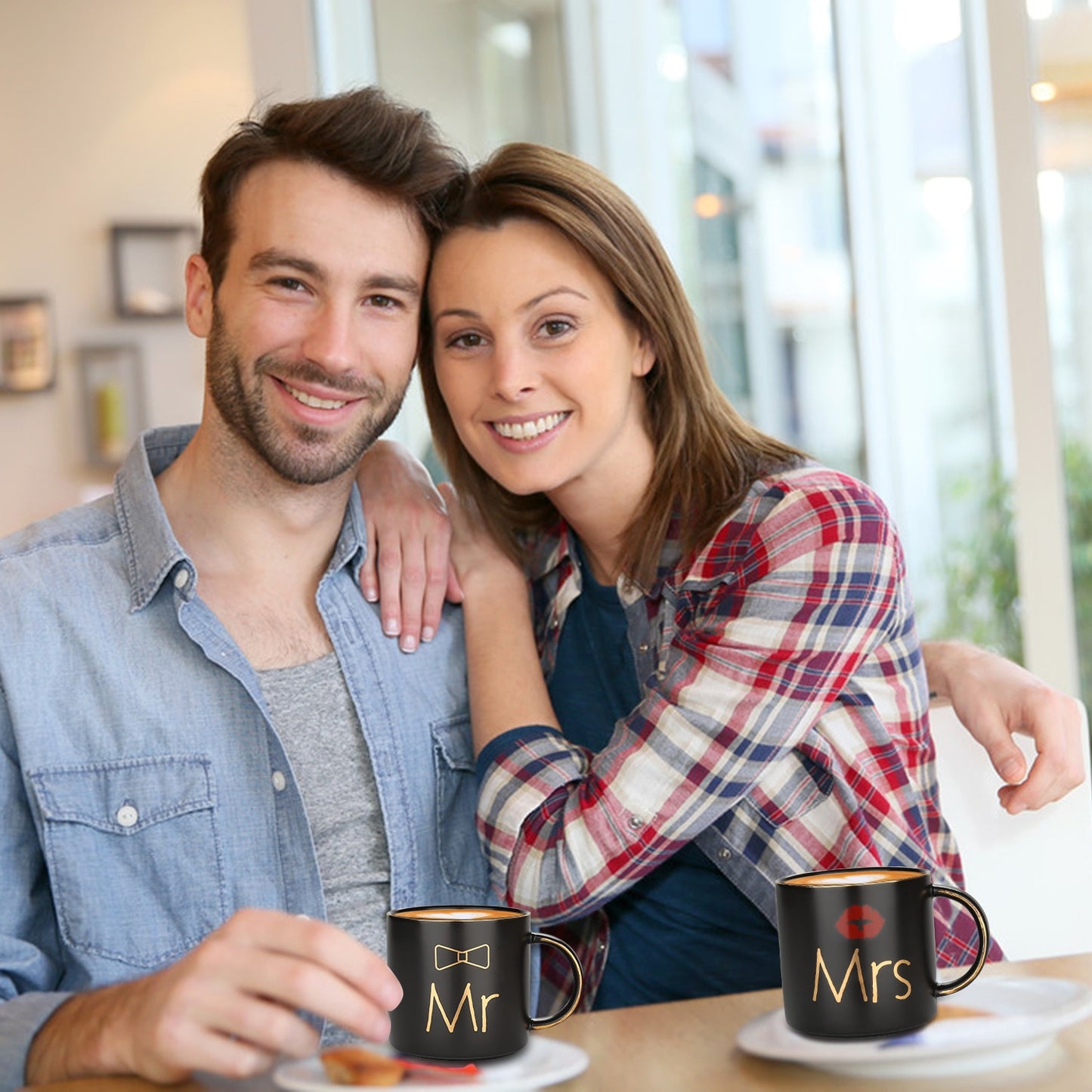 Mr. Mrs. Wedding Couple Coffee Mugs