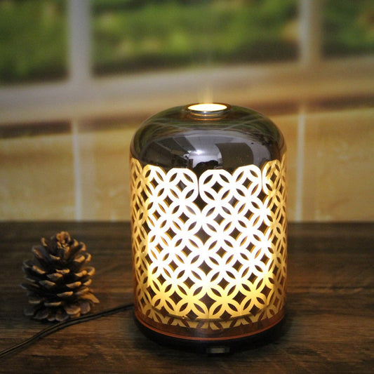 Luxury Glass Essential Oil Diffuser Rose Gold Color