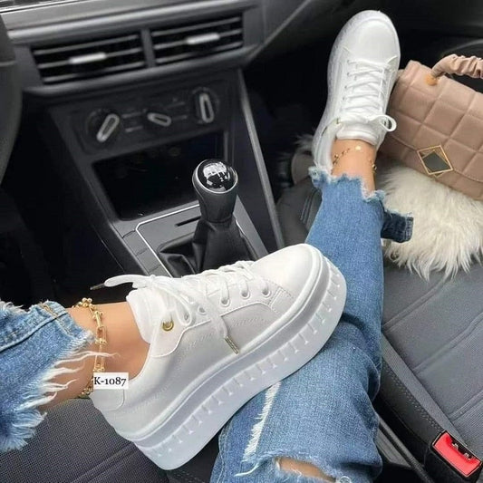 Cute Colors Casual Platform Flat Women's Sneakers