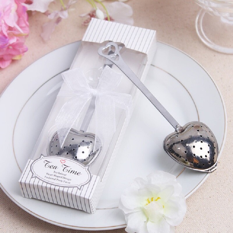 Wedding Favors 20 pcs. Stainless Steel Heart Shaped Tea Infuser