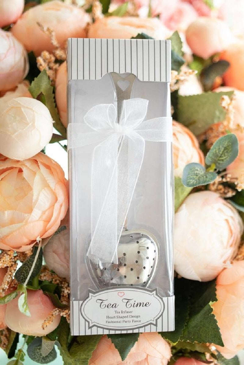 Wedding Favors 20 pcs. Stainless Steel Heart Shaped Tea Infuser